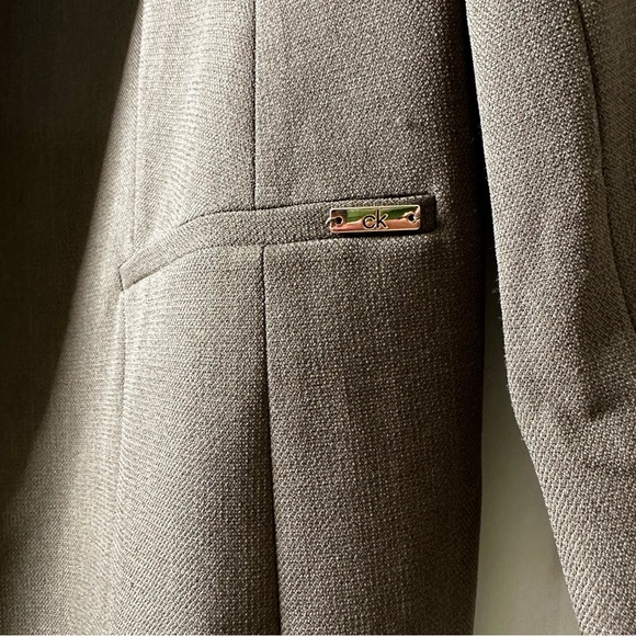 Calvin Klein Army Green Blazer-Size 16 Plus - Picture 2 of 5